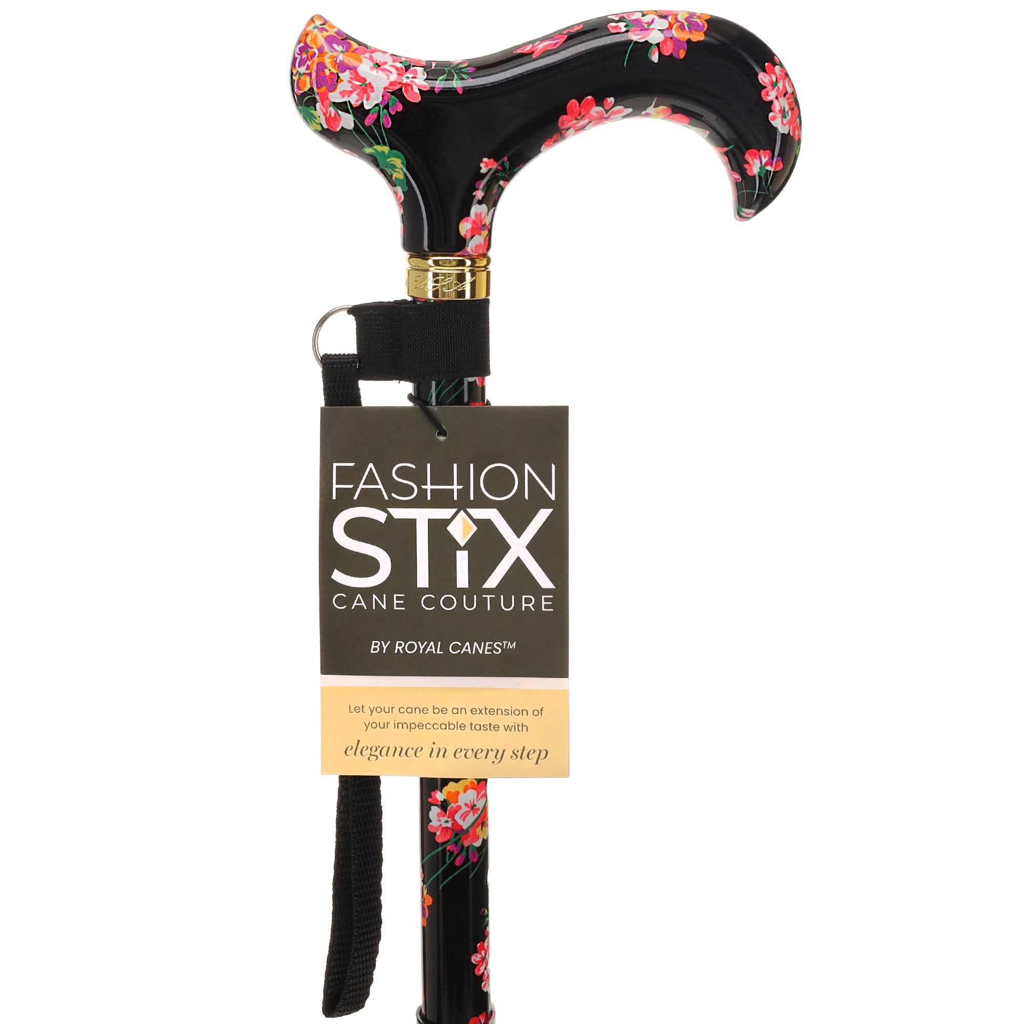 Blooming Floral FashionStix: Chic Folding Walking Cane Clearance Get Authentic