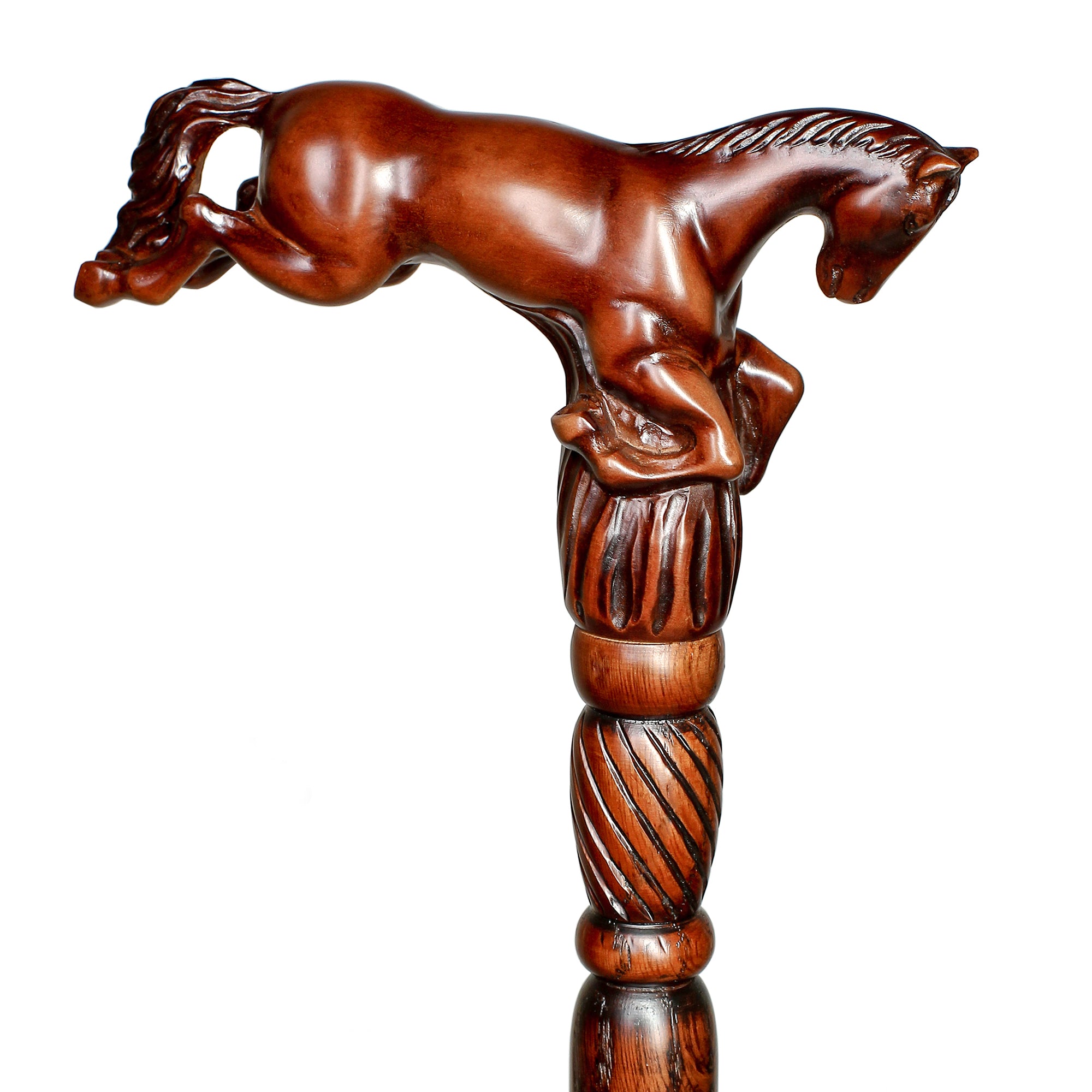 Horse Equestrian: Artisan Intricate Hand-Carved Walking Cane Cheapest Pice Sale Online