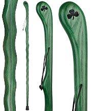 Shamrock Engraved Green Ash Riverbend Hiking Staff Newest For Sale