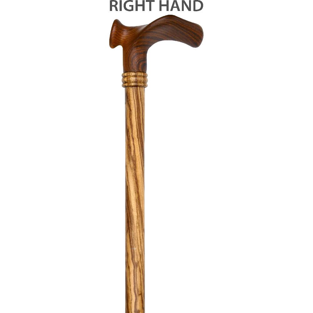Contour Palm Grip Cane - Zebrano Wood, Ergonomic Comfort Buy Cheap Shop