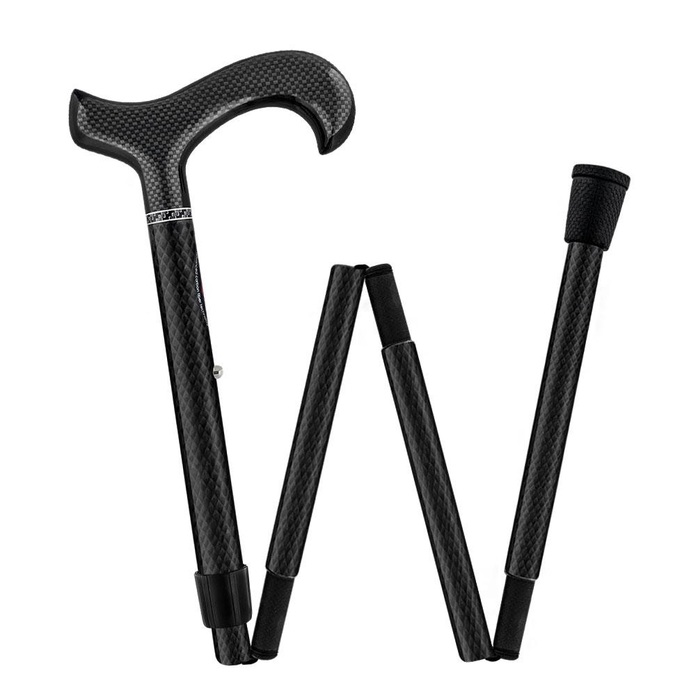 Extra Tall, Folding Carbon Fiber Derby Cane - Adjustable Sale 100% Guaranteed