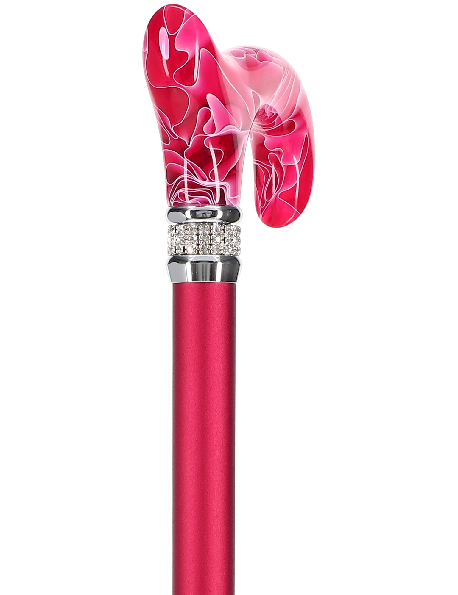 Scratch and Dent Rhinestone Designer Cane: Vibrant Magenta Red Exquisite Pearlz V2359 Manchester Great Sale Cheap Pice