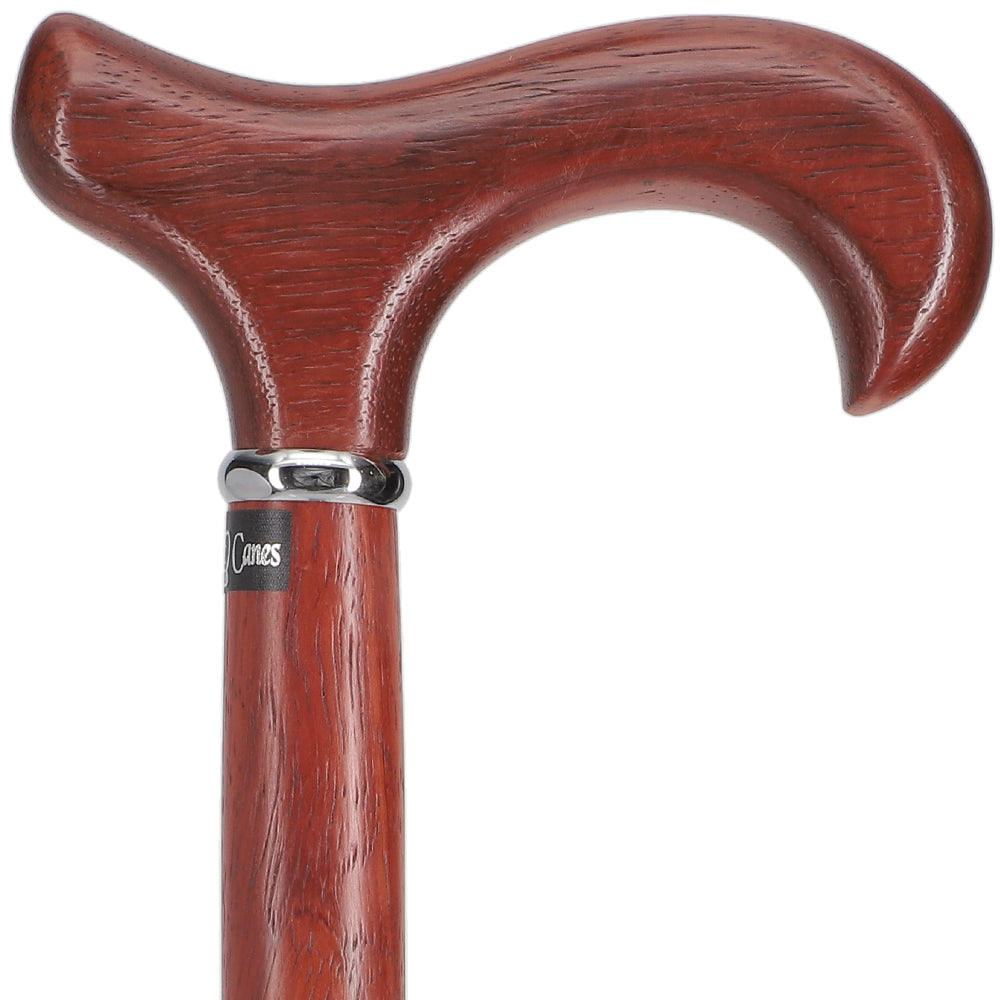 Rope Twist Derby Cane - Padauk Shaft & Silver Collar Discount 2025 New