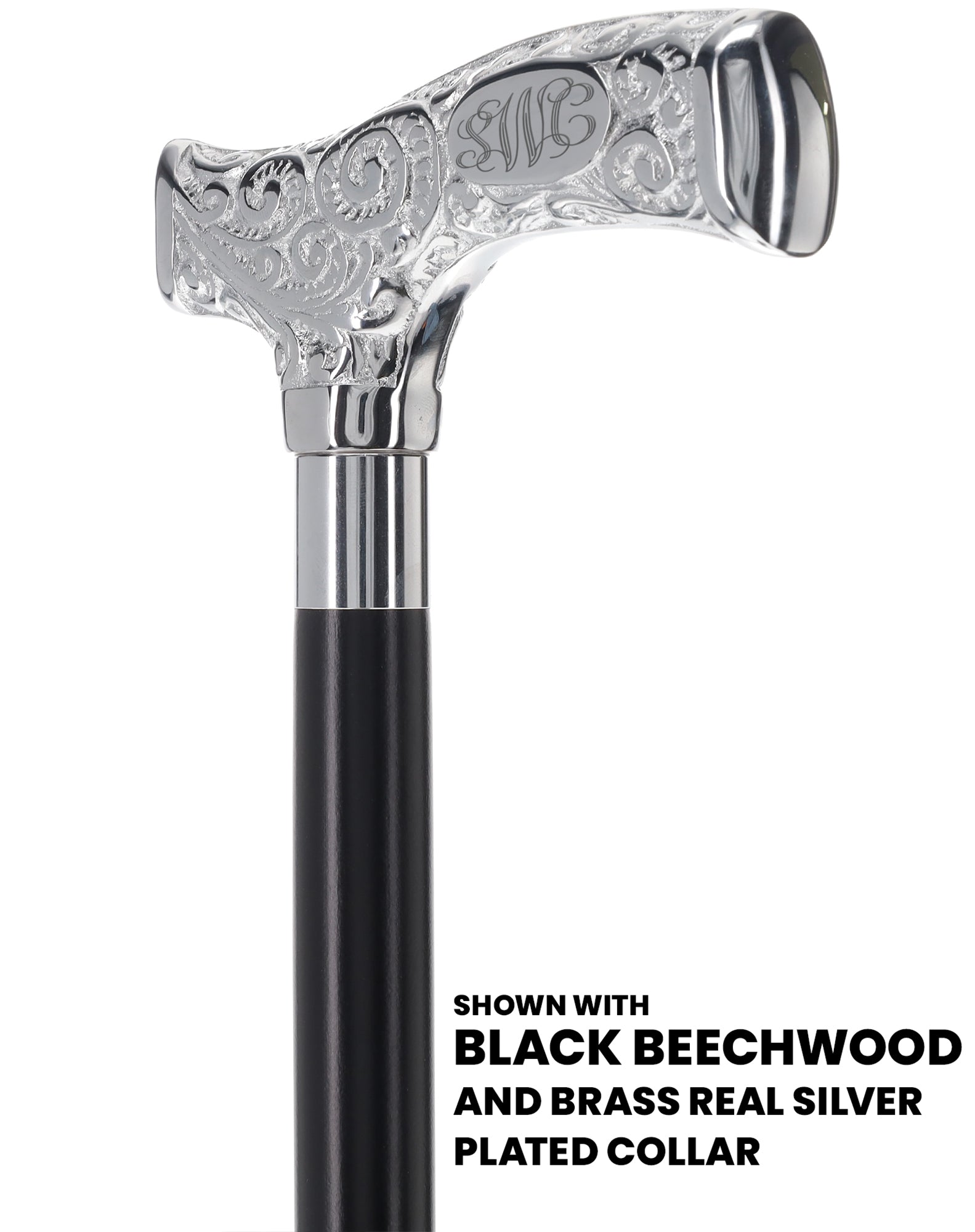 Make It Yours: Premium Chrome Cane w/ Personalized Engraving Pay With Visa For Sale