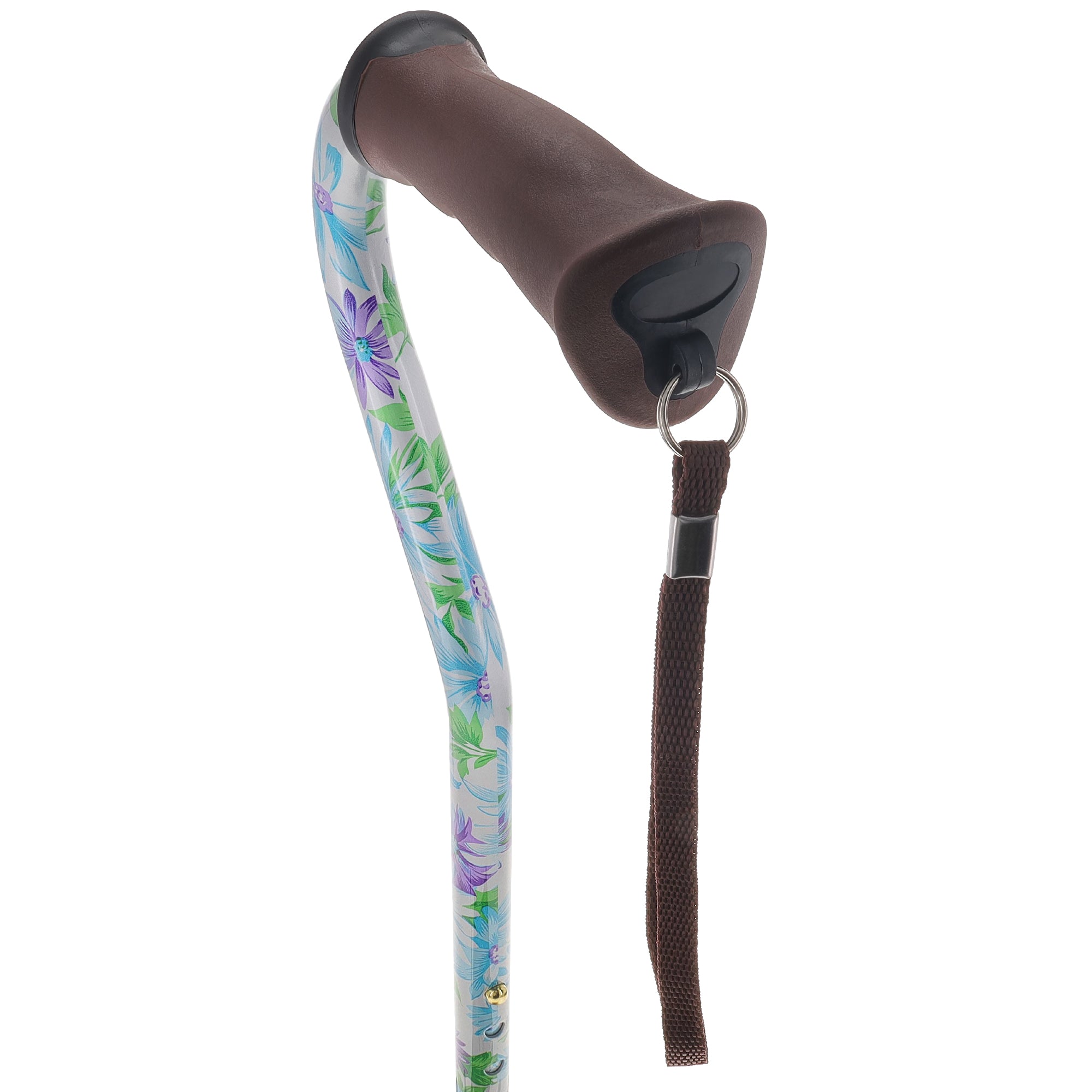 Heavenly Gardens: Comfort Grip Adjustable Offset Walking Cane Cheap Official