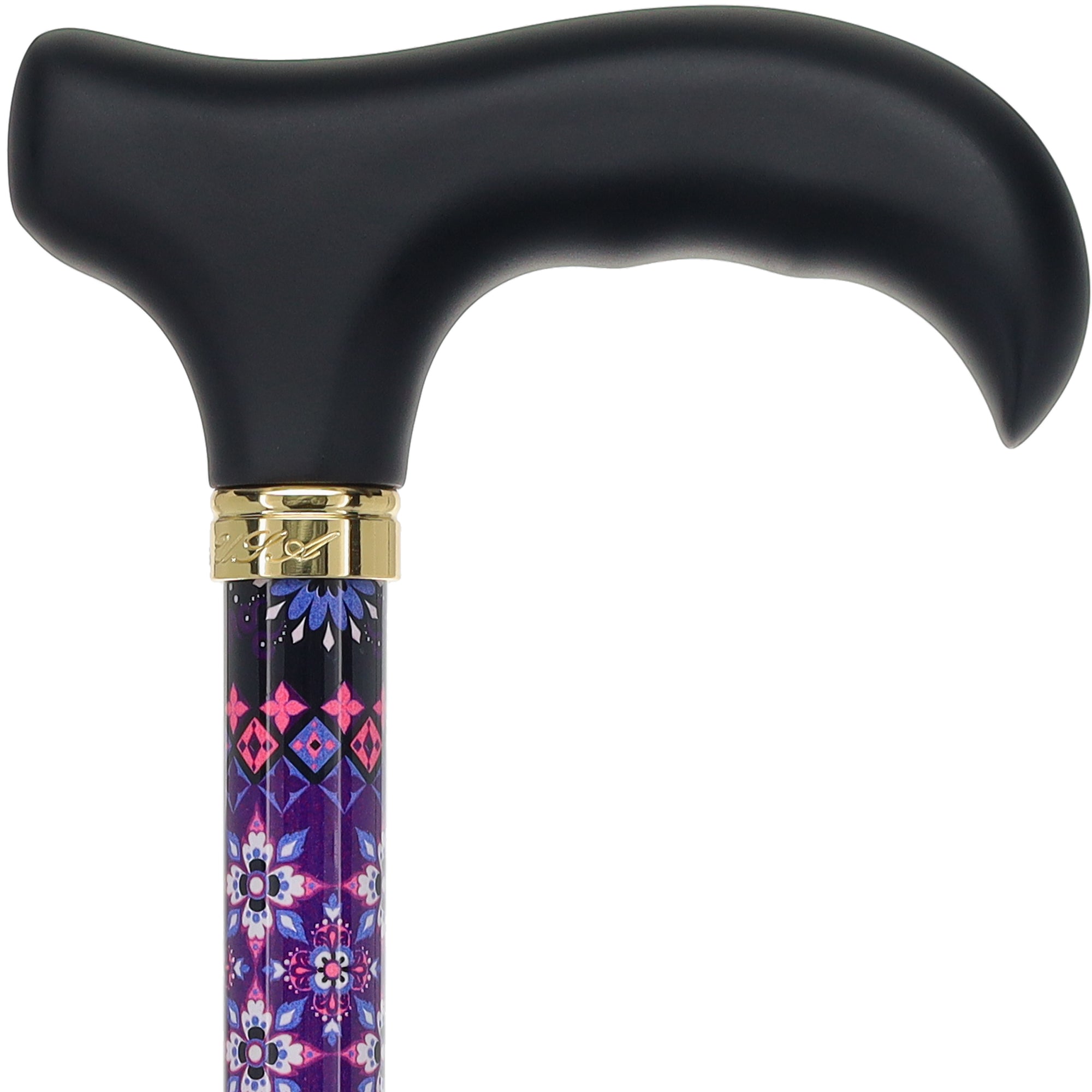 Pretty Purple Adjustable Derby Walking Cane with Engraved Collar w/ SafeTbase Genuine Cheap Online