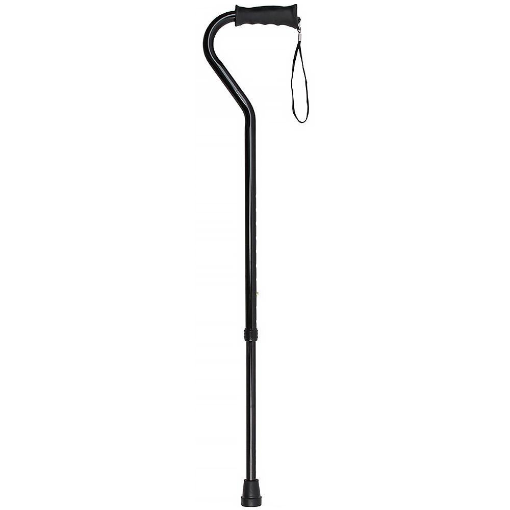 Black Aluminum: Adjustable Offset Walking Cane with Grip Cheap 2025 Newest