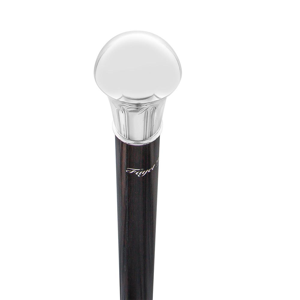 French Silver Knob Walking Stick: Stamina Wood Shaft Cheap Sale