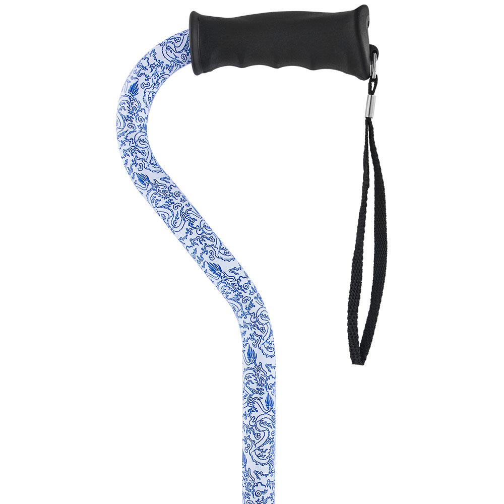 Blue Rain Designer Aluminum Convertible Quad Walking Cane with Comfort Grip - Adjustable Shaft Buy Cheap Manchester Great Sale