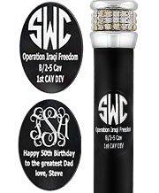 Custom Cane Engraving - Oval Black Anodized Aluminum Cheap Get To Buy