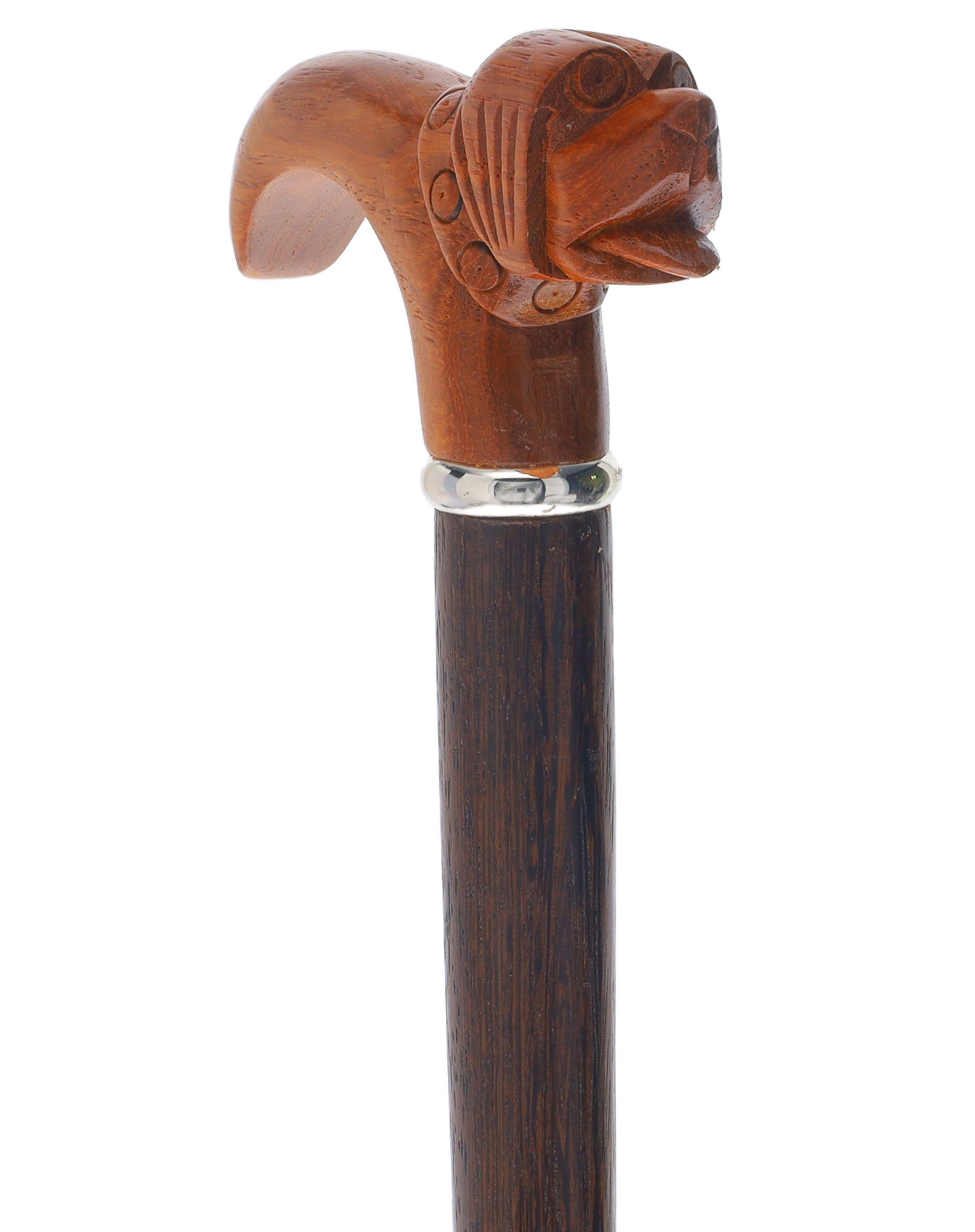 Limited single item listing: Wooden dog handle walking cane Buy Cheap Best