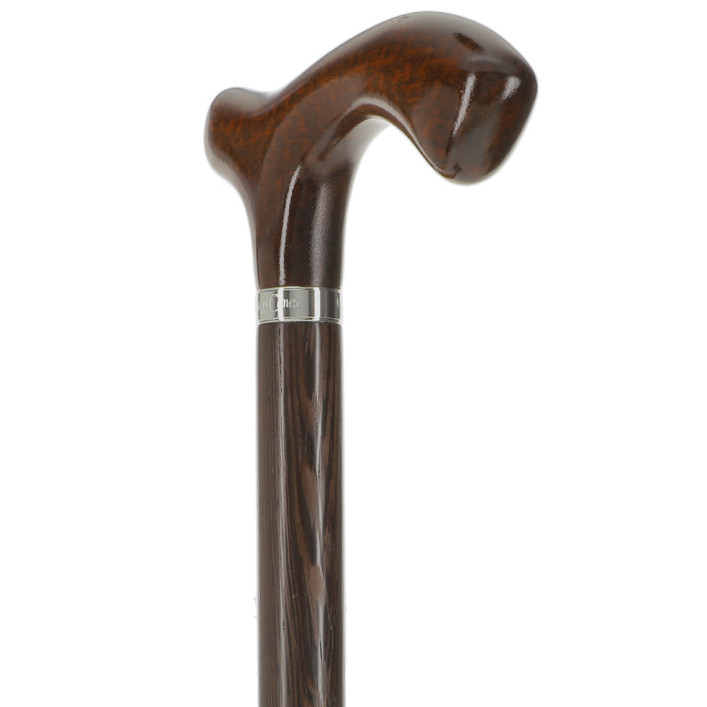 Scratch and Dent Fritz Walking Cane w/ Genuine Snakewood Handle & Wenge Shaft w/ Silver Collar V2206 Official Site Sale Online