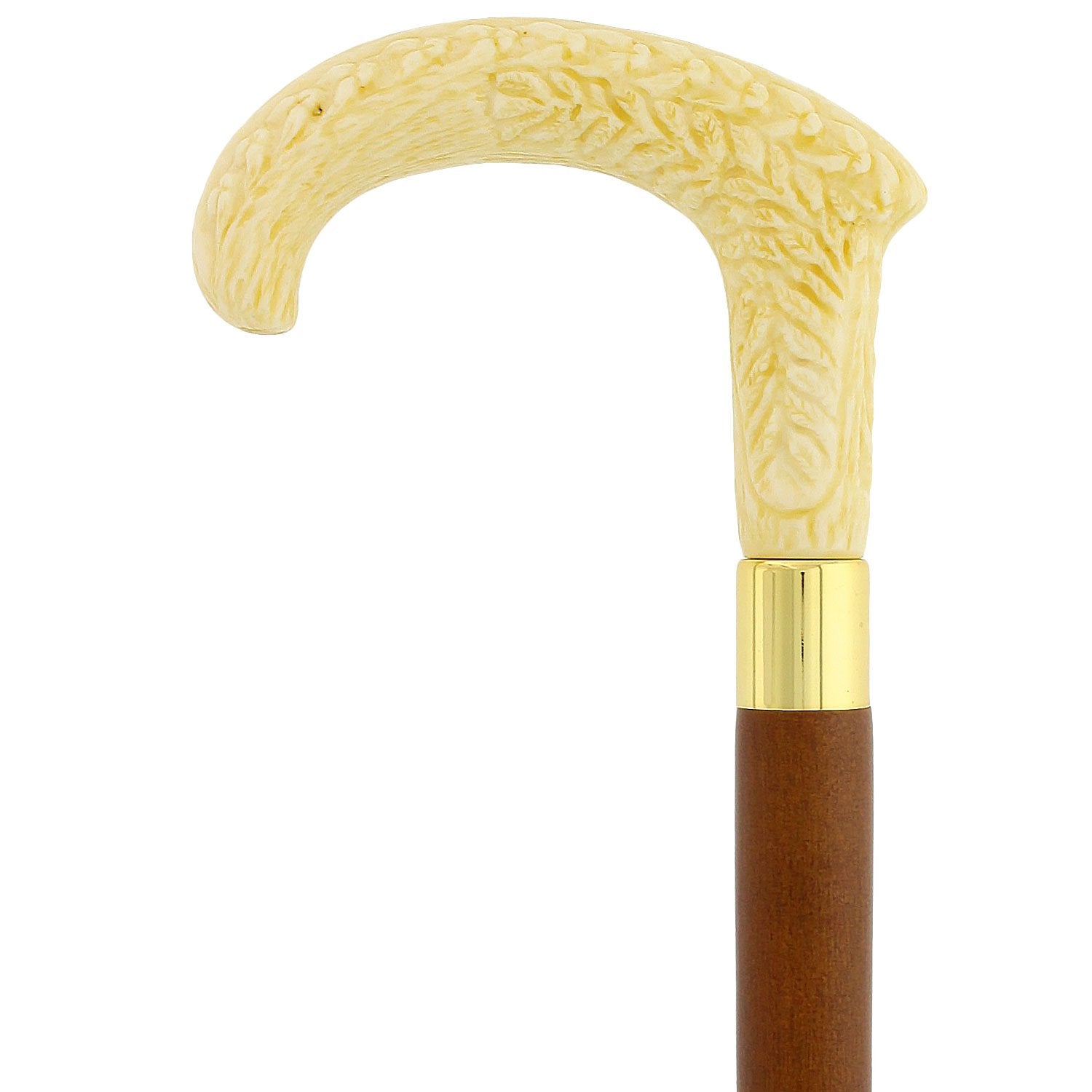 Aspiring with Grace Faux Ivory Fritz Handle Cane w/ Custom Shaft & Collar Buy Cheap 2025 Newest