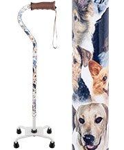 Dog Lovers: Supportive Quad Base Cane - Comfort Grip Get Authentic Cheap Online