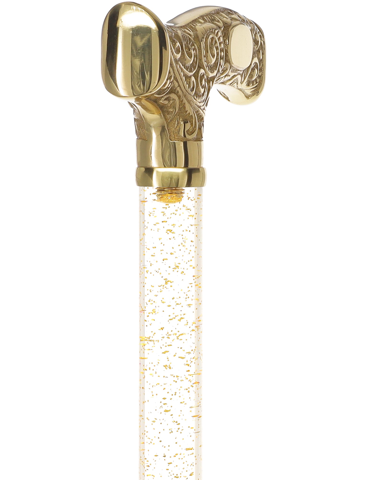 Make It Yours: Invisible Clear Shaft w/ Premium Brass Cane Discount Inexpensive