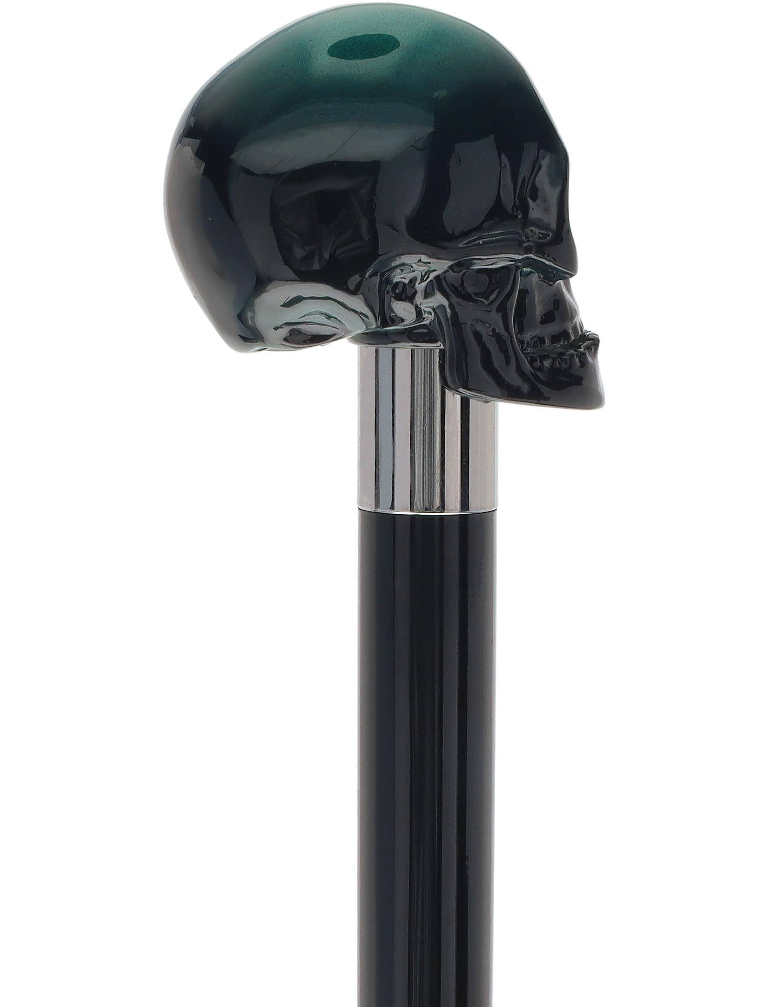 Mystic Emerald Skull Head Walking Stick with Beech wood shaft Cheap Sale Amazon