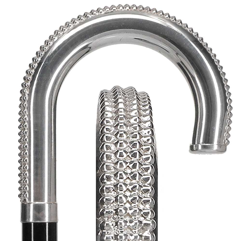 Italian Luxury: 'Lustrous Tourist' Cane, Crafted in 925r Silver Geniue Stockist Online