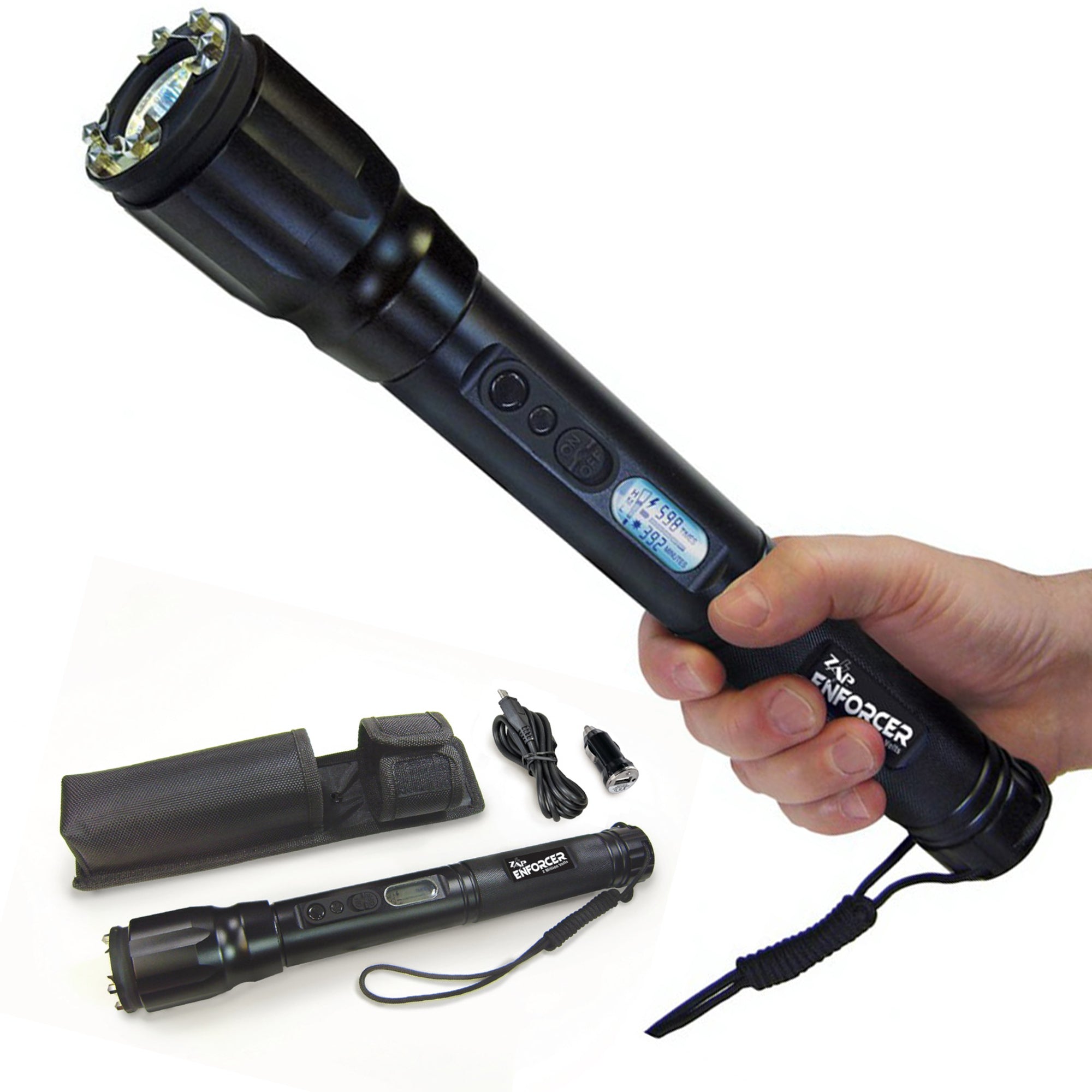 Zap Enforcer - 2 Million Volt Stun Device With Flashlight Clearance Official