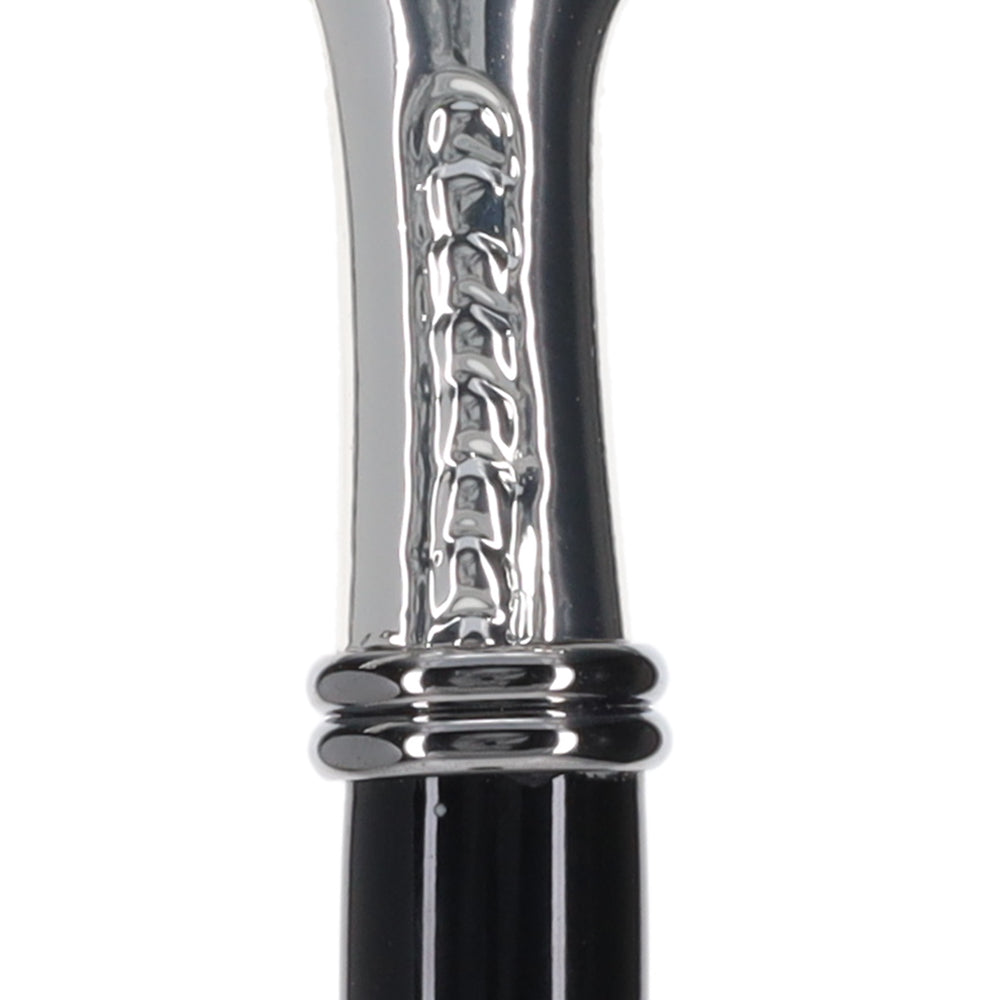 Italian Luxury: Embossed Leaves Cane, Crafted in 925r Silver 2025 Sale Online