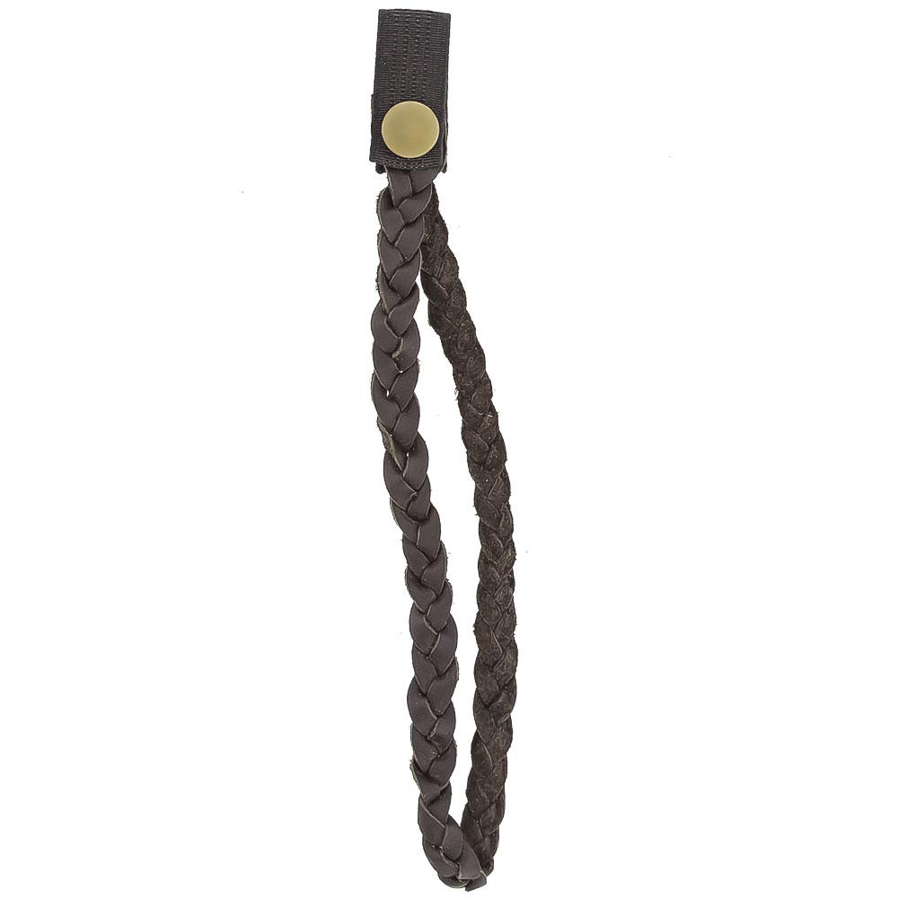 Cane Wrist Strap with Snap - Genuine Brown Braided Leather Cheap Sale Now