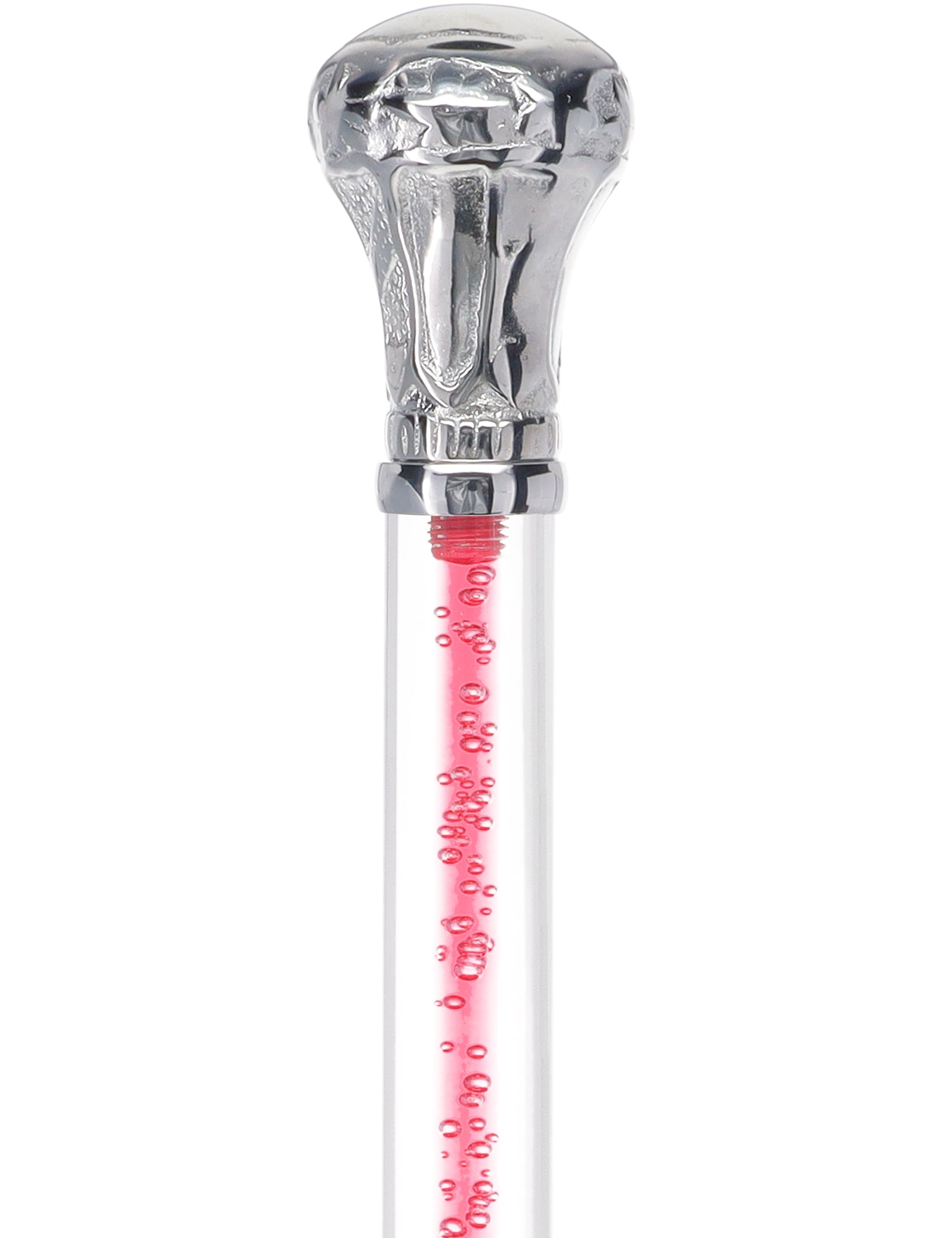 Color Crystal Elegance Chrome Knob Cane with Invisible Acrylic Shaft Options Sale In China