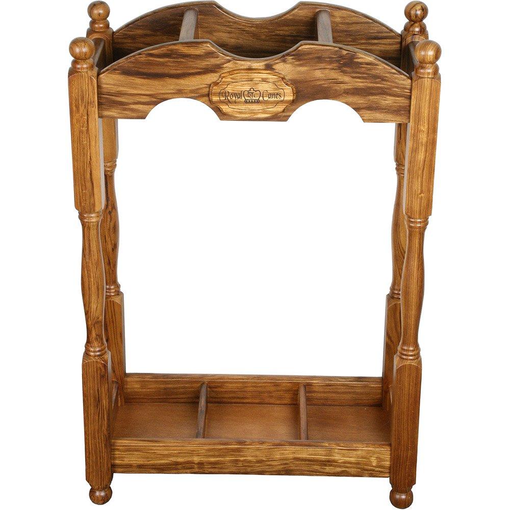 Luxury Square Cane Stand: Unique Design in Exotic Zebrano Wood Looking For