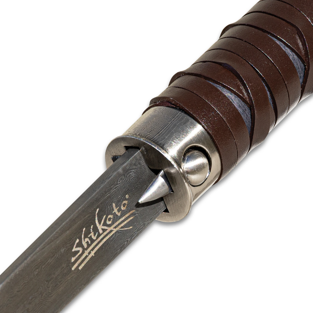 Shikoto Gentleman's Hook Damascus Sword Cane Free Shipping 2025 New