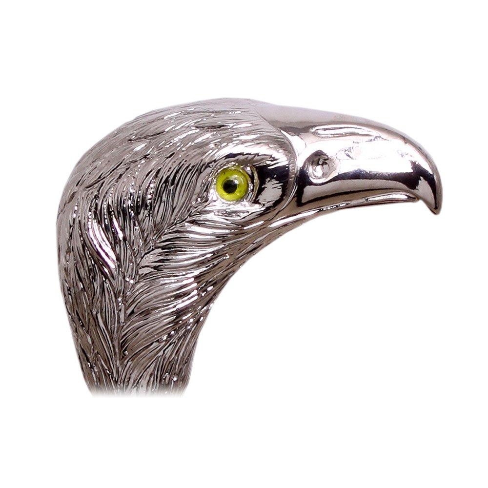 Hawk Bird of Prey Nickel Plated Italian Handle Cane w/ Custom Shaft & Collar Discount Latest