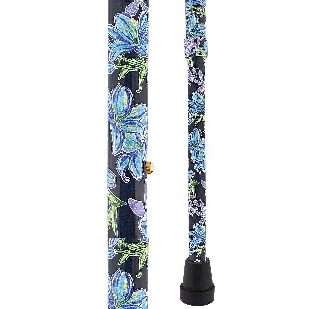 Designer Dark Blue Vivienne May: Comfort Grip Offset Cane Best Pices Sale Online