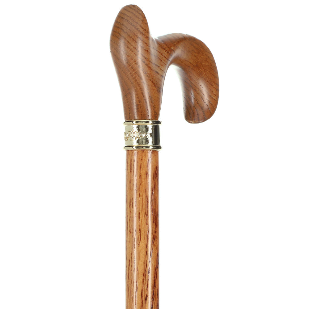 Genuine Oak Ergonomic Walking Cane with Embossed Collar Grey Outlet Store Online