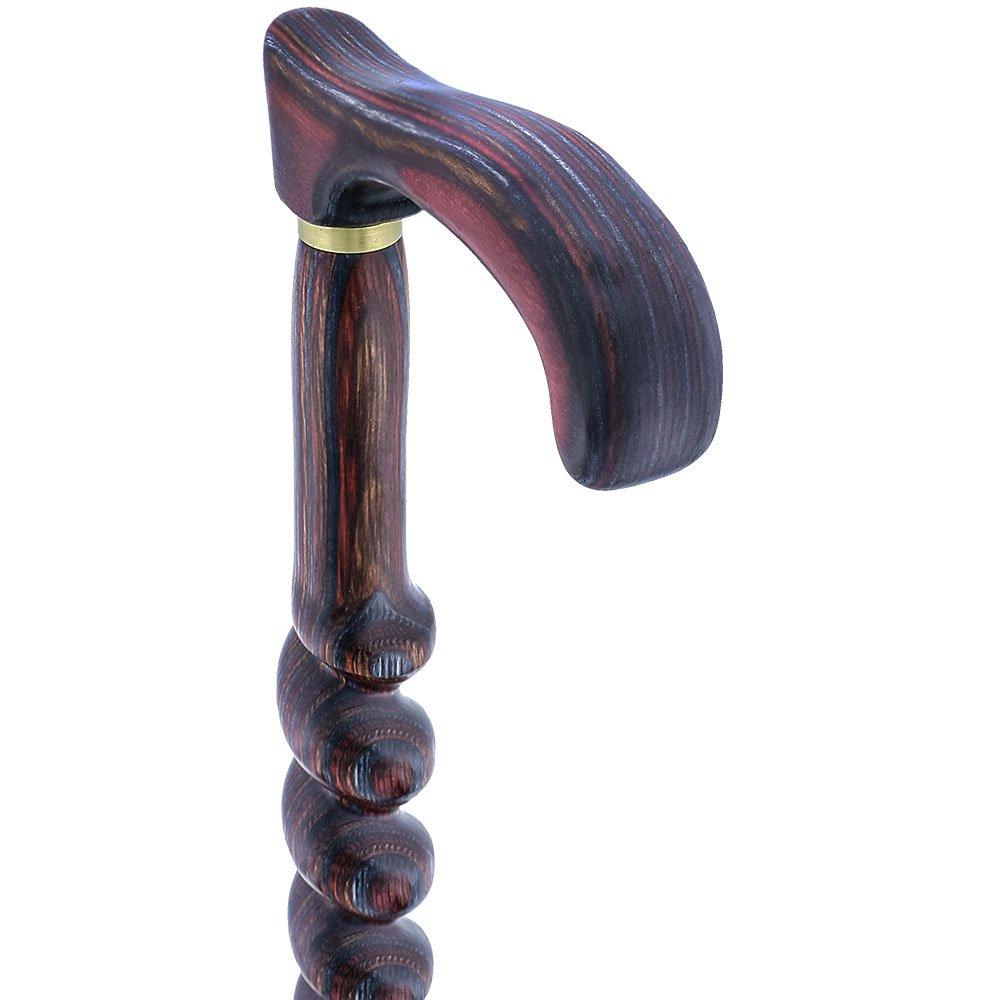 USA-Made Twisted Spiral Cane: Rustic Red Durable Laminate Wiki For Sale