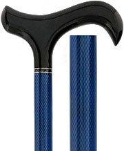 Scratch and Dent Blue Mesh Adjustable Derby Handle Carbon Fiber Walking Cane V1715 Free Shipping Release Dates