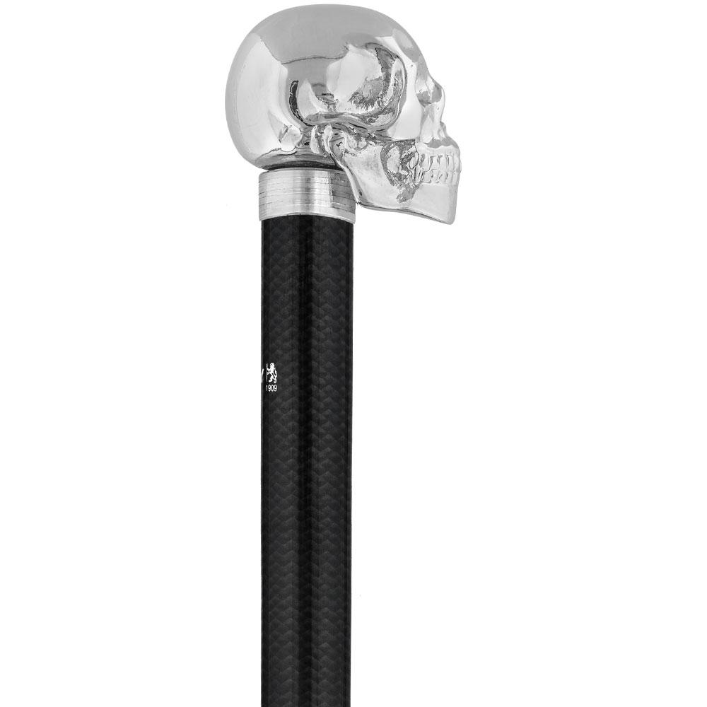 French Chrome Skull Handle Sword Stick: Carbon Fiber Shaft Clearance How Much