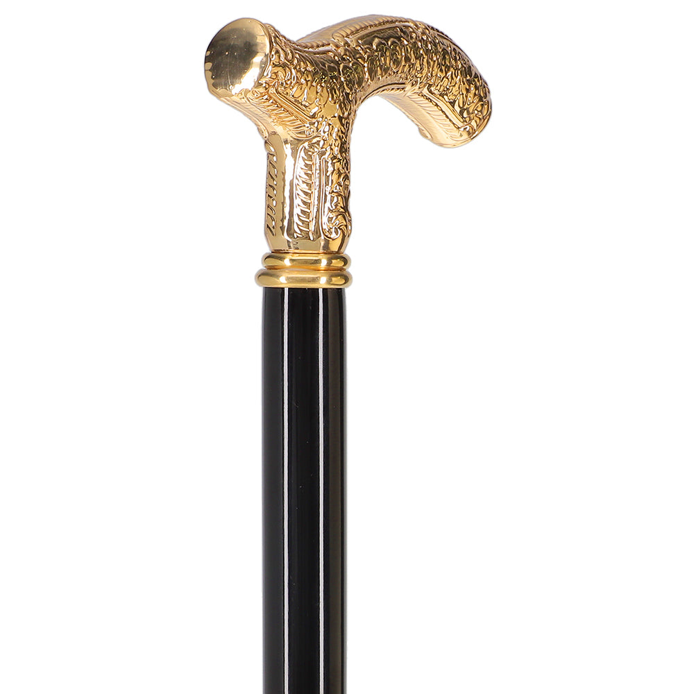 Italian Import: 24K Gold Petite Cane - Embossed Handle Free Shipping Online