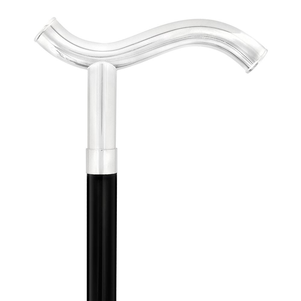 Italian Luxury: 'Soft Whispers' Cane, Crafted in 925r Silver Outlet Lowest Pice