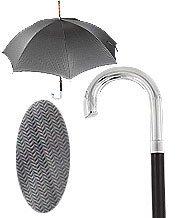 Italian Luxury: Tourist Handle, Woven Umbrella Cane, 925r Silver Sale Wide Range Of