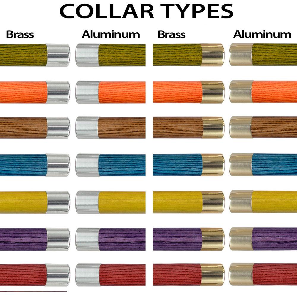 Burst of Flames Yellow Round Knob Cane w/ Custom Color Ash Shaft & Collar Original Cheap Pice
