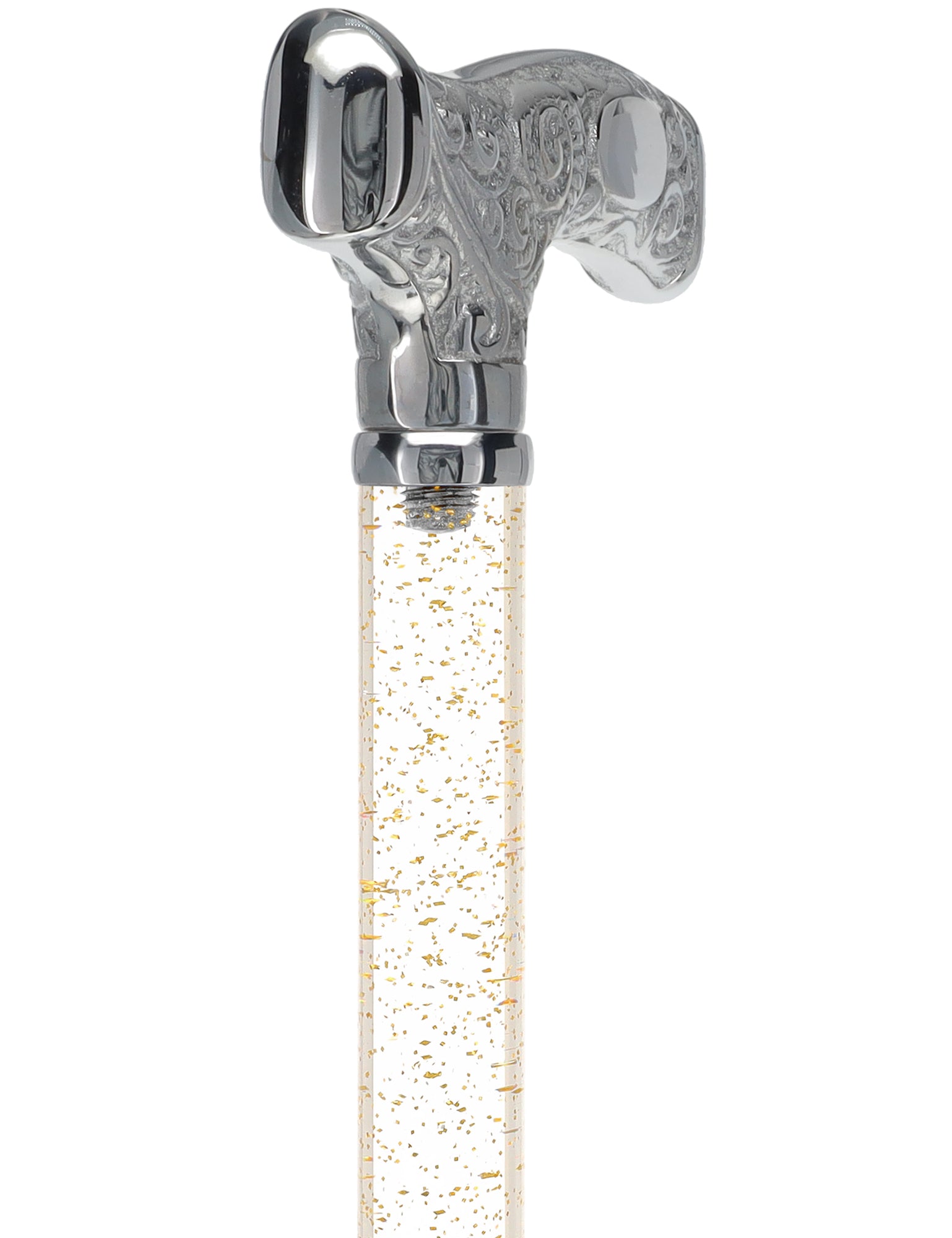Make It Yours: Invisible Clear Shaft w/ Premium Chrome Brass Cane The Cheapest For Sale