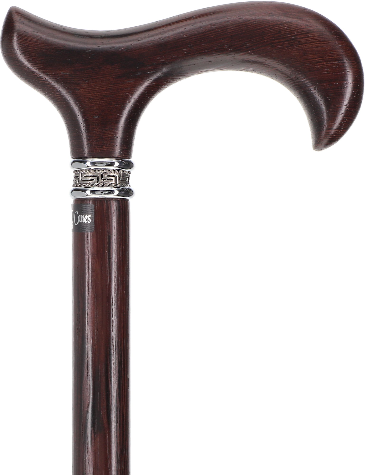 Scratch and Dent Textured Exotic Wenge Wood Derby Cane: Intricate Pewter Collar V3400 Sale 2025