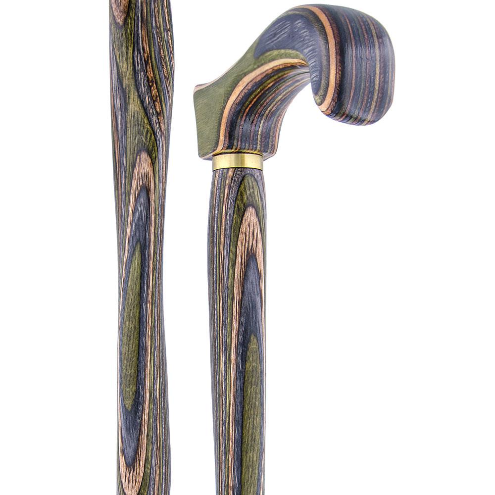 USA-Made Twisted Camo Cane: Stylish Colorwood Laminate Clearance Largest Supplier