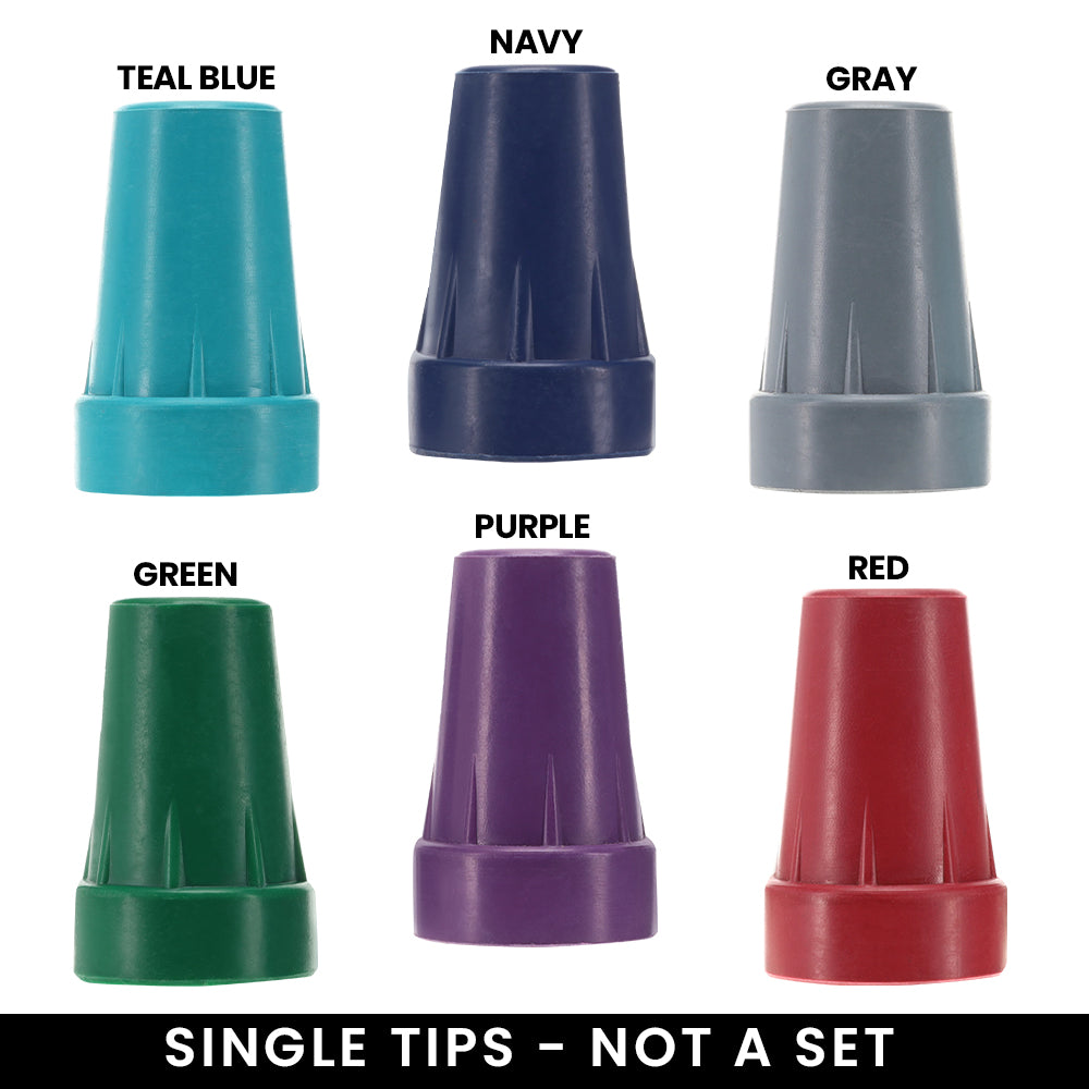 Stylish Designer Color Cane Tips: Premium 16mm Durable Rubber Online Sale