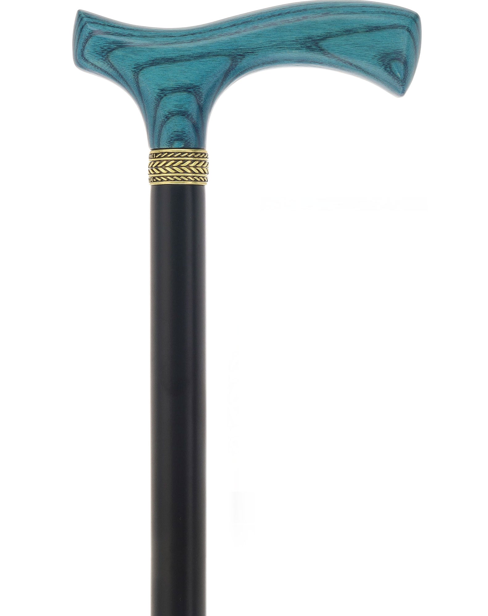 Stylish Blue Denim Fritz Cane, Sleek Black Beechwood Shaft Cheapest For Sale