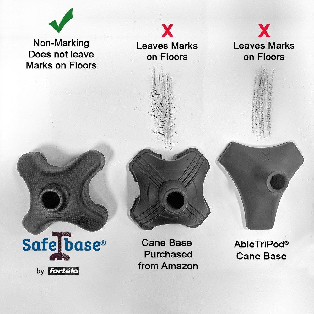 SafeTbase Self-Standing Cane Tip: Enhanced Stability, Brown Outlet Amazon