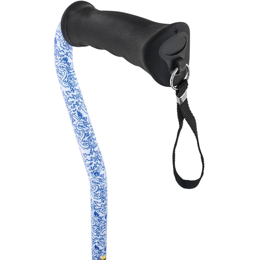 Blue Rain Designer Aluminum Convertible Quad Walking Cane with Comfort Grip - Adjustable Shaft Buy Cheap Manchester Great Sale