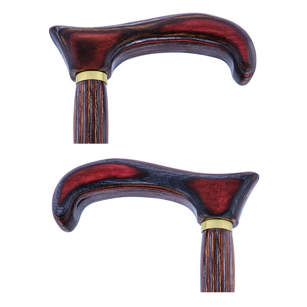 USA-Made Twisted Spiral Cane: Rustic Red Durable Laminate Wiki For Sale