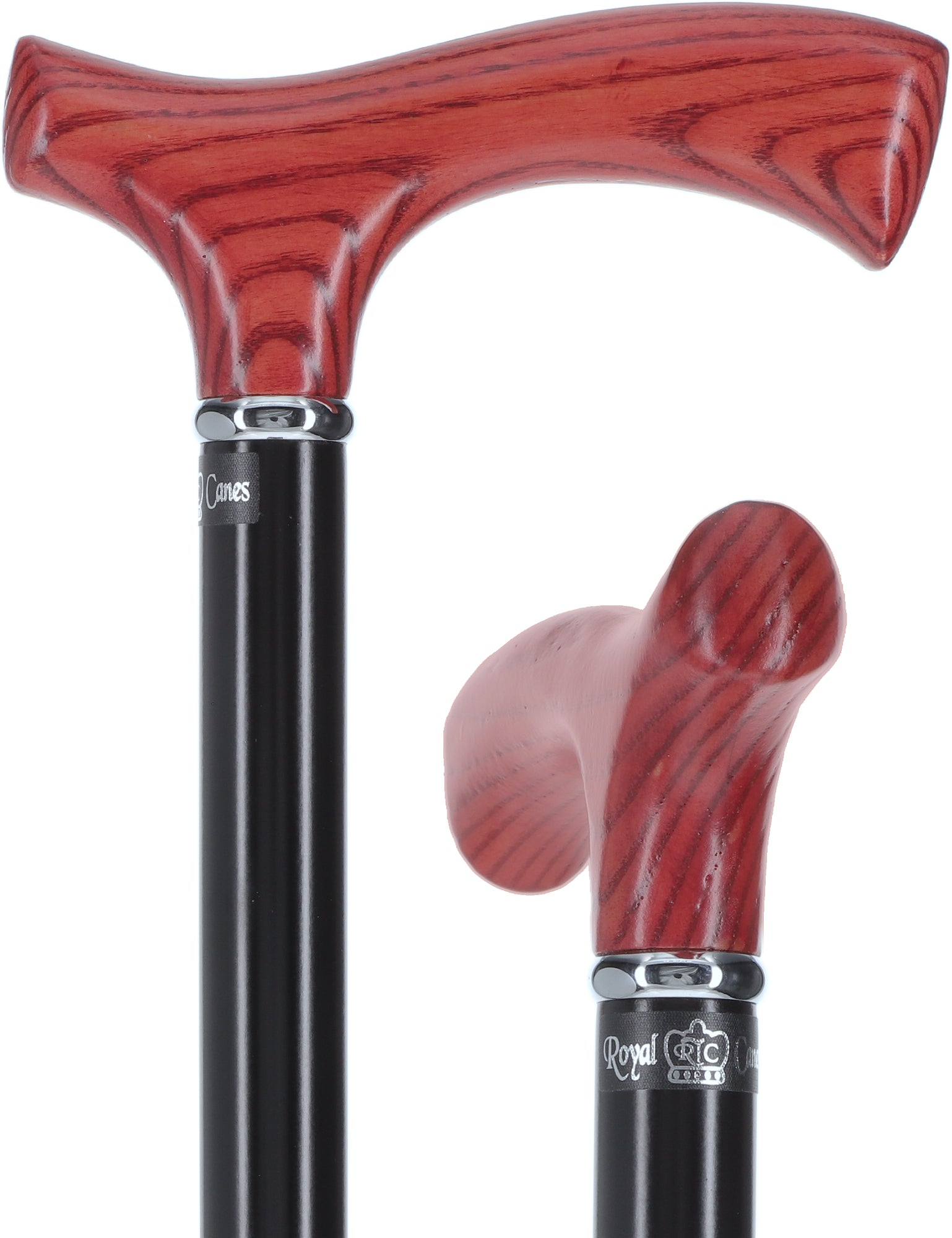 Scratch and Dent Elite Mahogany Ash Fritz Cane, Silver & Black Beechwood V3068 Extremely Cheap Pice