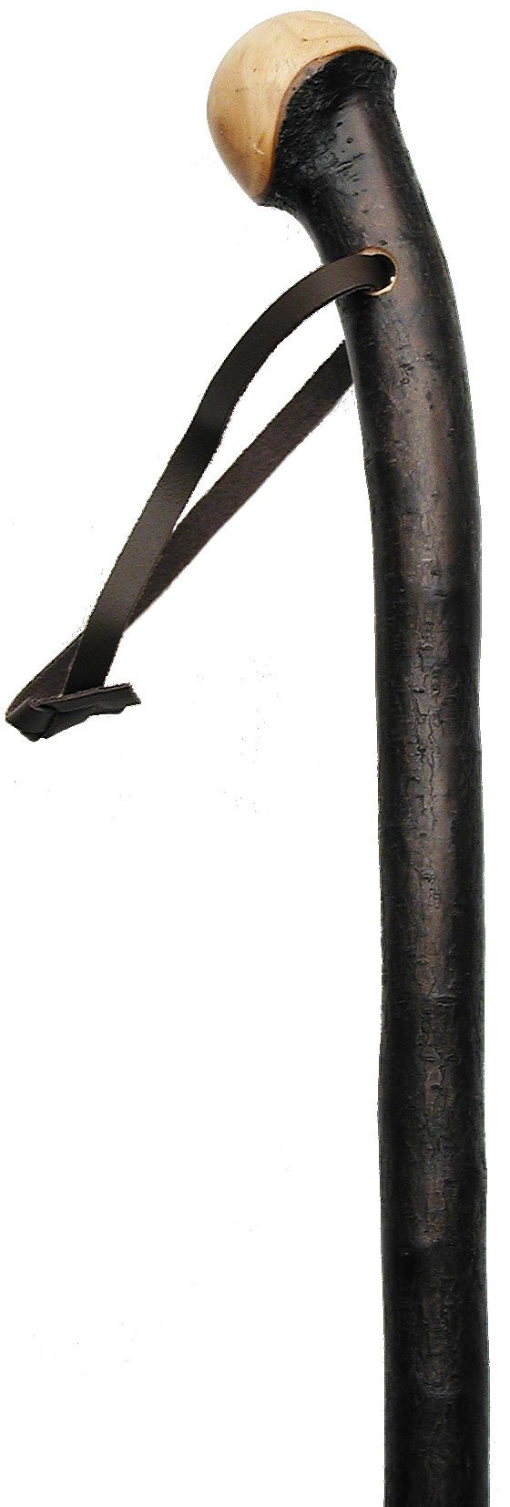 Extra-Long Blackthorn Root Knob Handle Walking Cane w/ Leather Strap Buy Cheap New