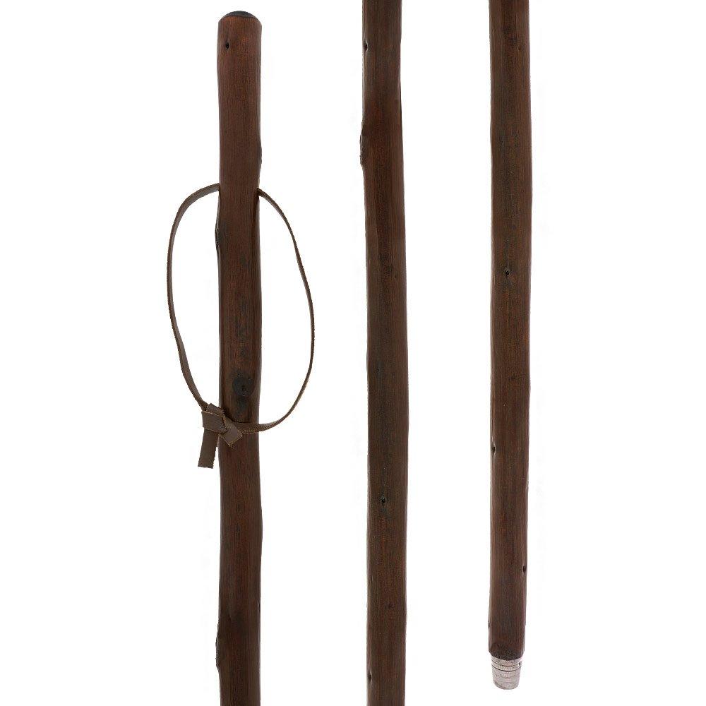 Sturdy Chestnut Hiking Staff - Combi Tip, Stained Cheap New Styles