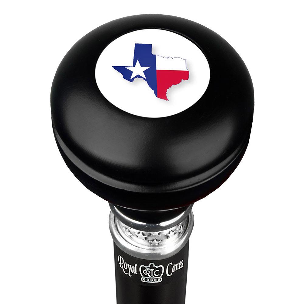 Texas Flag Emblem Knob Stick: Large Knob, Pewter Collar Sale In China