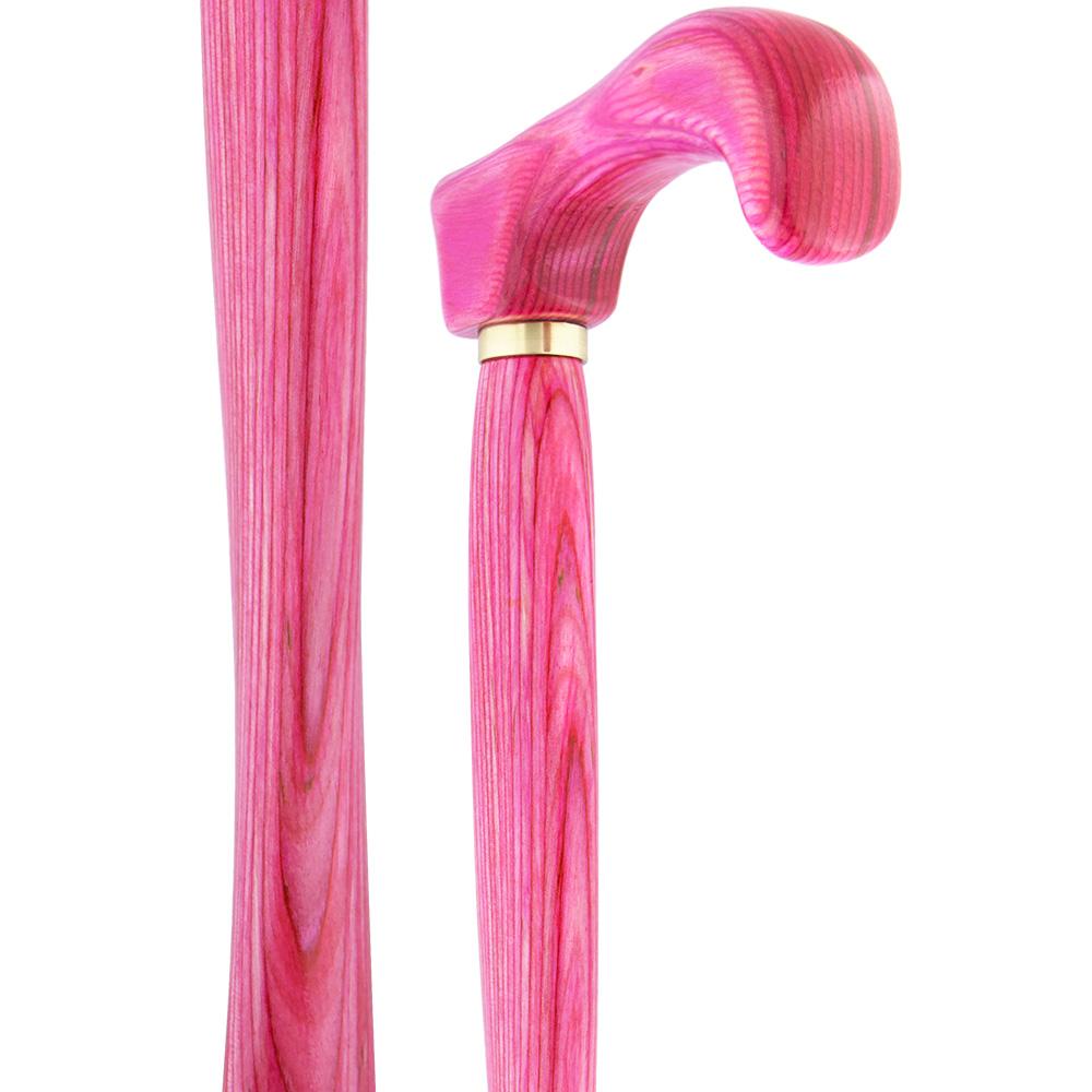 USA-Made Twisted Chic Pink Cane: Vibrant Colorwood Laminate Buy Cheap Popular